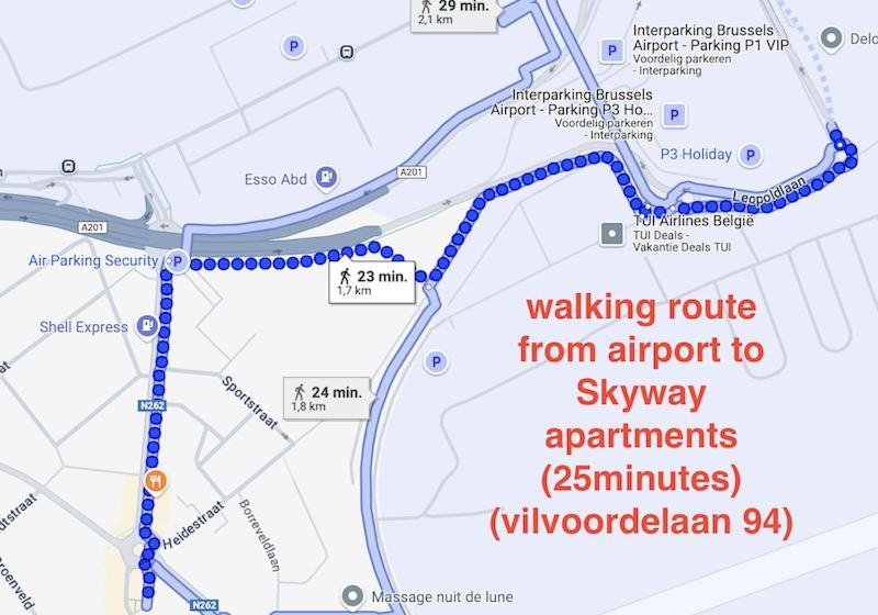 Skyway Airport Apartments Zaventem Rum bild